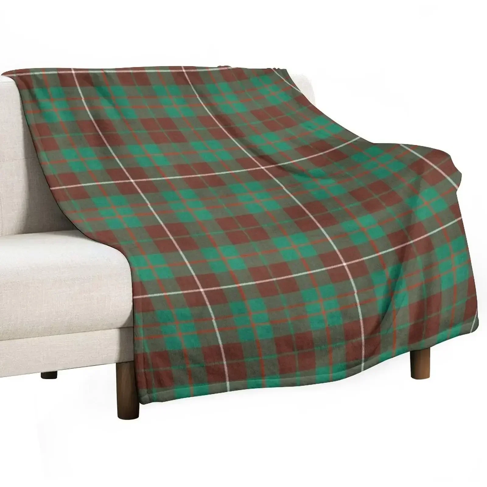 

Mackinnon tartan GREEN MASK Throw Blanket Sleeping Bag Furry Decorative Sofas Blankets