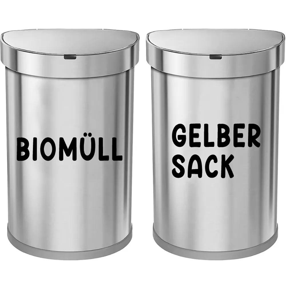 German version of garbage bin movable vinyl garbage classification label, garbage bin other garbage kitchen waste sticker decor