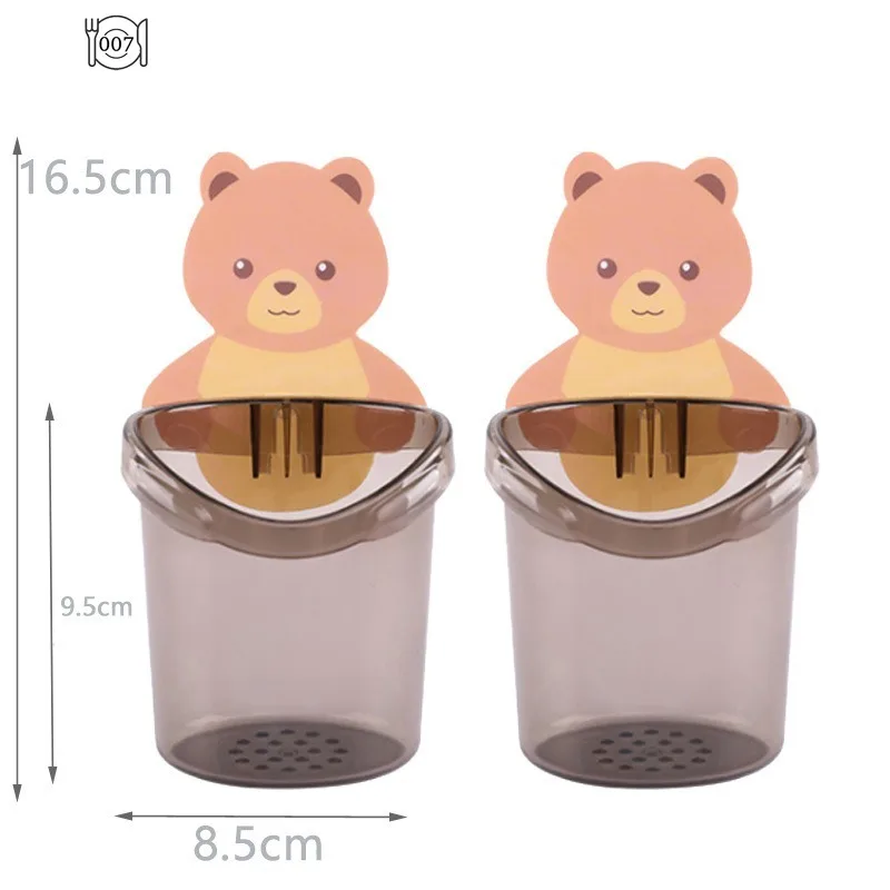 Home Bathroom Accessories Set Toothbrush Holder Toothpaste Storage Rack Wall Mount Toothbrush Cup Rack Toothbrush Stand Child
