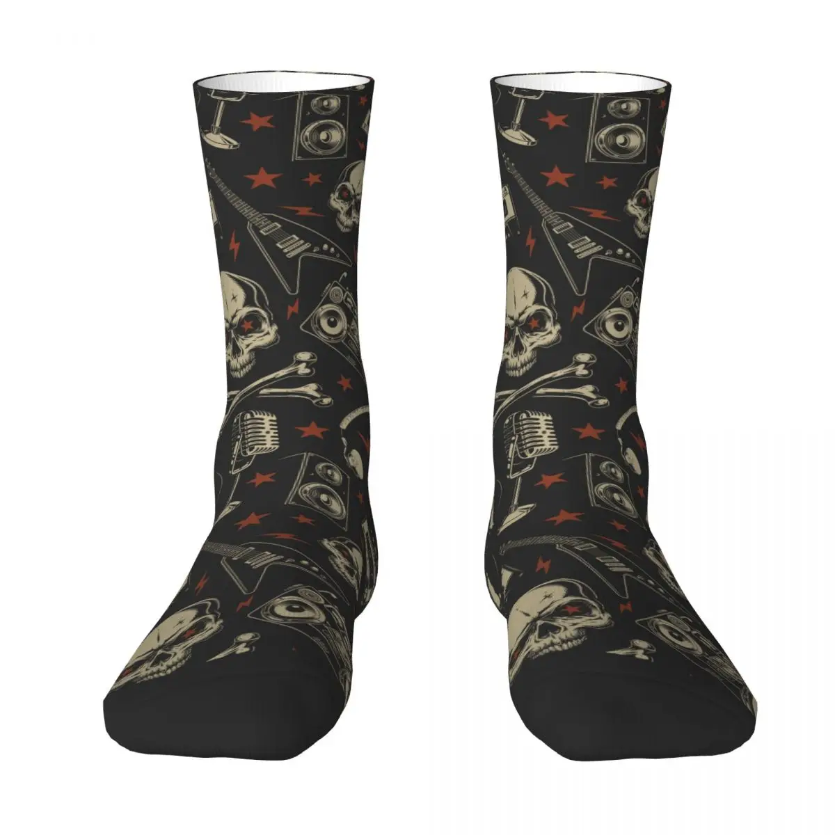 

Grunge Skulls Rock Skull Sock Socks Men Women Polyester Stockings Customizable Sweetshirt