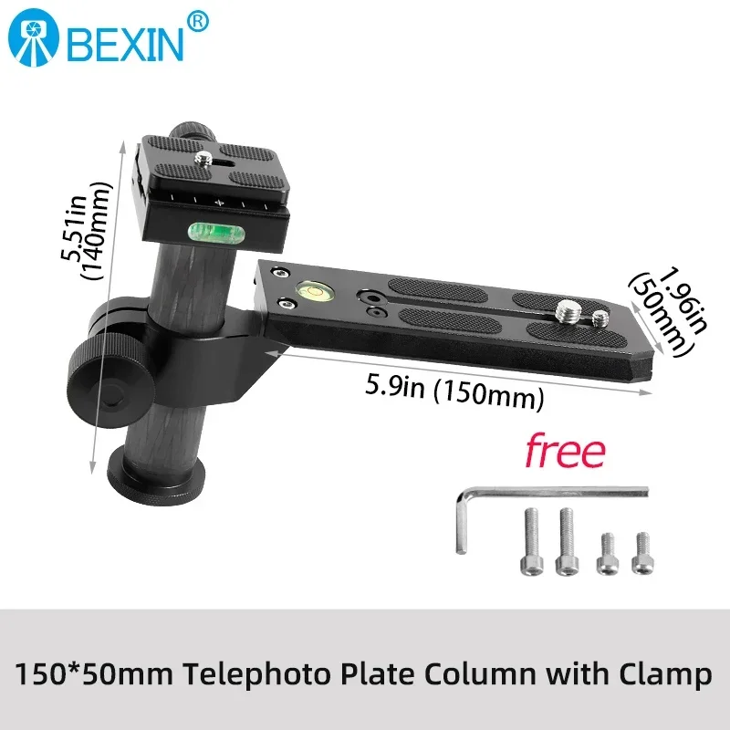 BEXIN Manfrotto Neue Tele Schnellwechsel-Gleitplatte Kamerahalterung Zoomobjektivhalter für Manfrotto Stativkopf Gleitschienenadapter 10