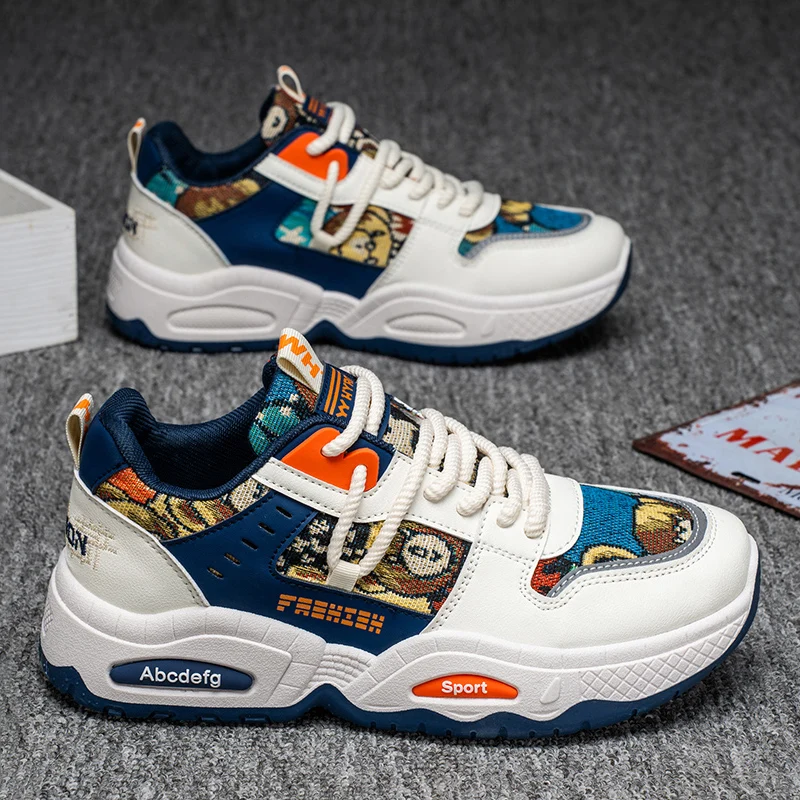 

Весенне-осенние новые дышащие и удобные кроссовки для студентов, универсальные, на толстой подошве, для спорта и отдыха.