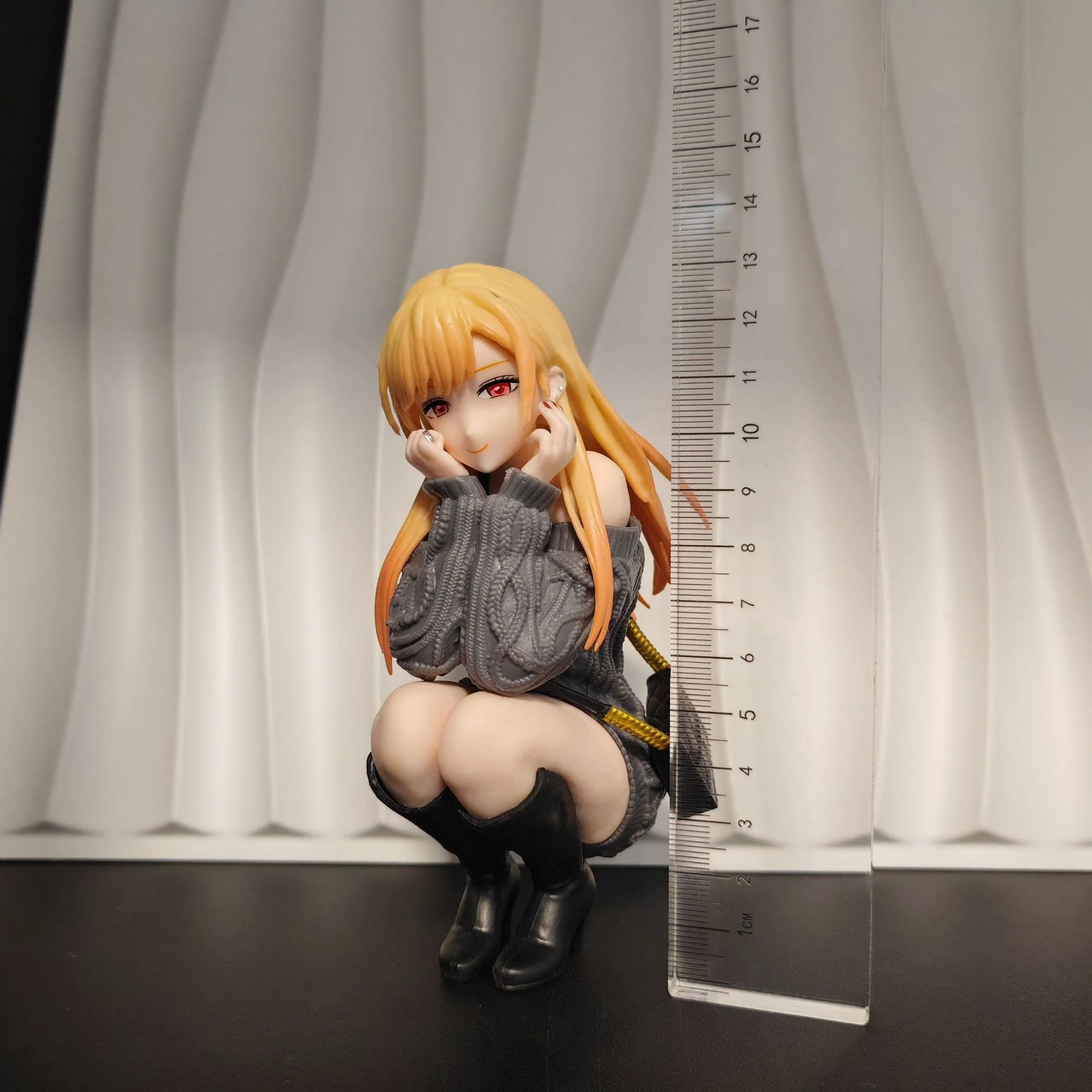In Stock Marin Pajama Sitting Squat Pose Action Figure Statue Beautiful Anime Character Model Desktop Ornament Gift For Fans