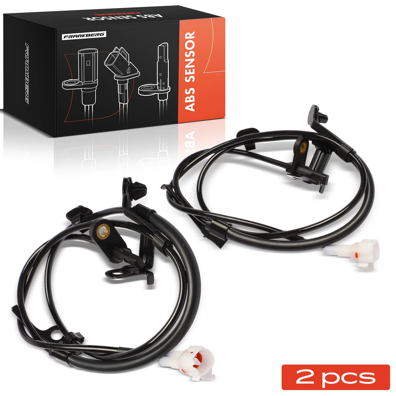 Frankberg 2x ABS Sensor Vooras Links Rechts voor Toyota Yaris P9 Daihatsu Charade VIII 51021 31393 89543-0D020 31410 51018