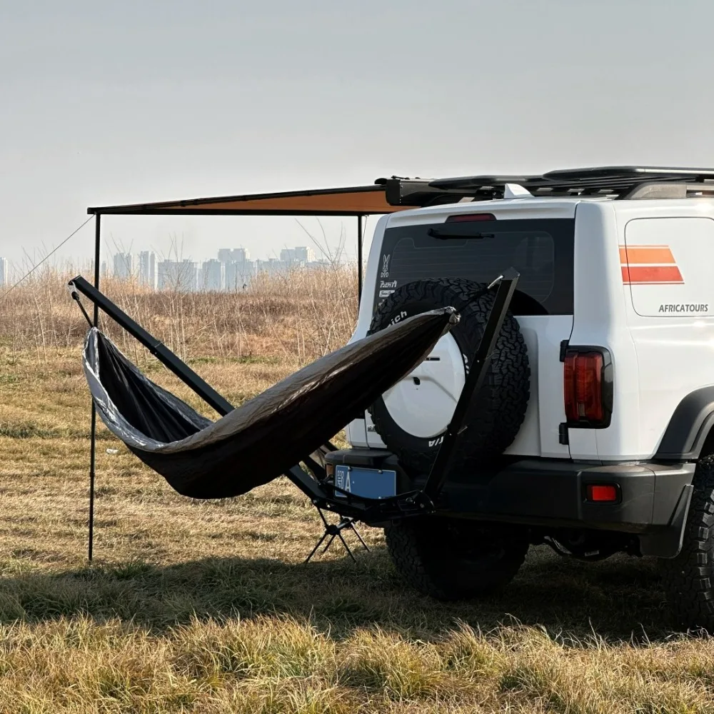 حامل أرجوحة معدني مع سرير المظلة لشاحنة بيك اب سهلة التجميع بسعة 300 كجم #5