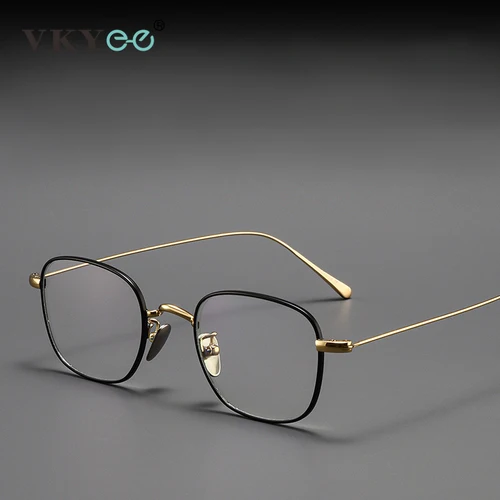 Imagen 2 del producto VKYEE, nuevas gafas fotocromáticas cuadradas geométricas personalizadas, diseño Retro Simple, antiluz azul, prescripción personalizable