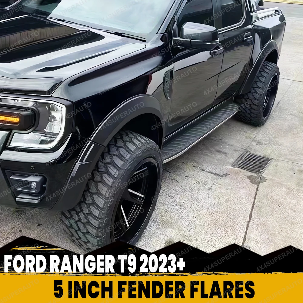 

5 дюймов расширенные расширенные крылья, колесная арка для Ford Ranger NEXT-GEN T92023 2024 2025 Wildtrak Wildtrak Wildtrak-X, внешние аксессуары для автомобиля