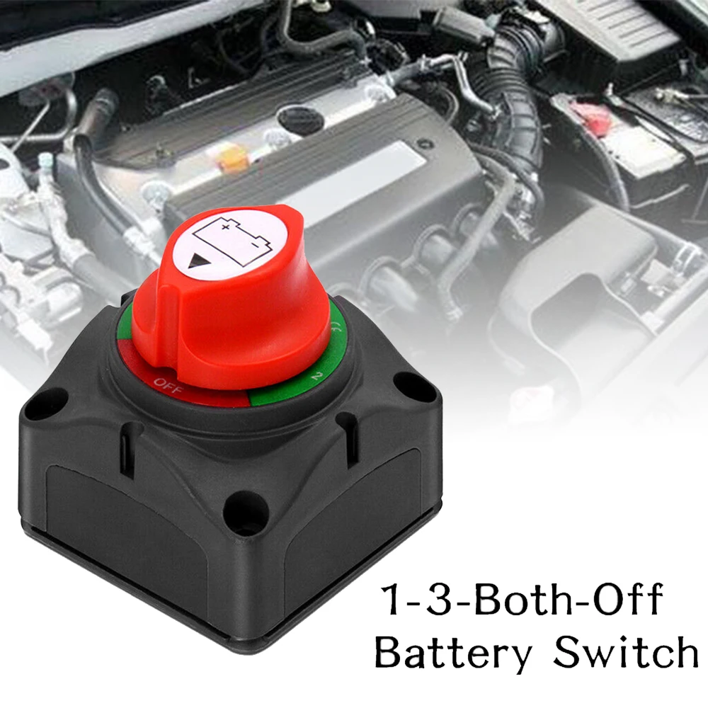 Universal 12V 24V 48V 200a Autobatterie-Trenn schalter Doppel batteriesc halter 3-Positionen-Batteriewahlschalter für Autoboot