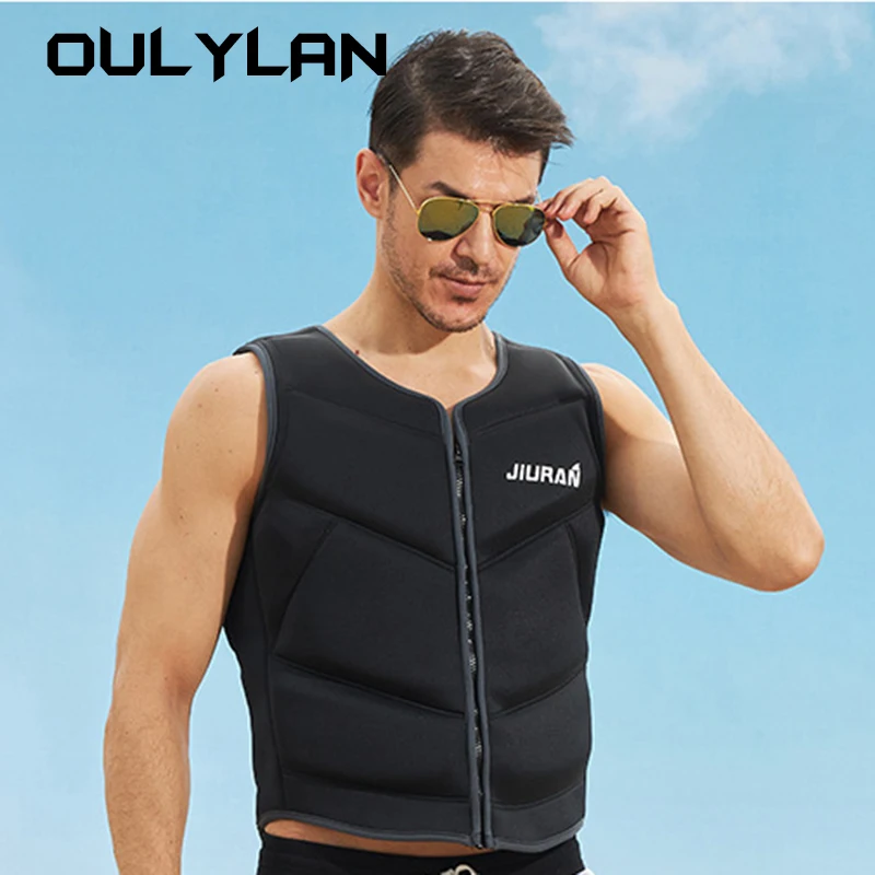 Oulylan Jacket Sport Adult Kid Life Vest Clothes Neoprene Life Jacket Fishing Vest Water Swim Skating Ski Rescue Boats Drifting