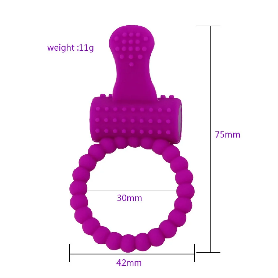 Silicone Tongue Penis Ring Vibrator Clit Stimulation Cockrings Vibrator Delay Ejaculation Vibrating Cock Ring Sex Toys For Man