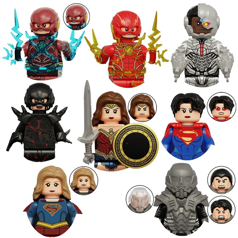 KT1071latest  Wonder Flash Building Blocks Hero Anime Bricks Dolls Mini Action Toy Figures Assemble Blocks Children Gifts