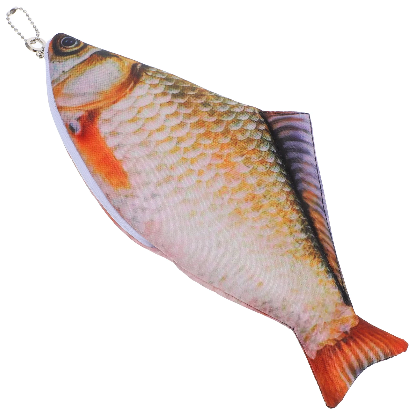 

Creative Fish Shaped Pencil Case Large Capacity Polyester Coin Purse Portable Makeup Bag Organizer For School Supplies