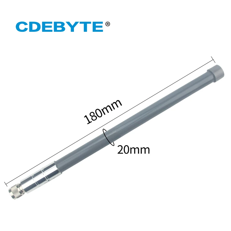 ความถี่เสาอากาศไฟเบอร์กลาส4/6dBi 2.4GHz 5.8GHz N-J CDEBYTE TXWF-BLG-18สูงยาวแนวตั้ง Polarization 100W