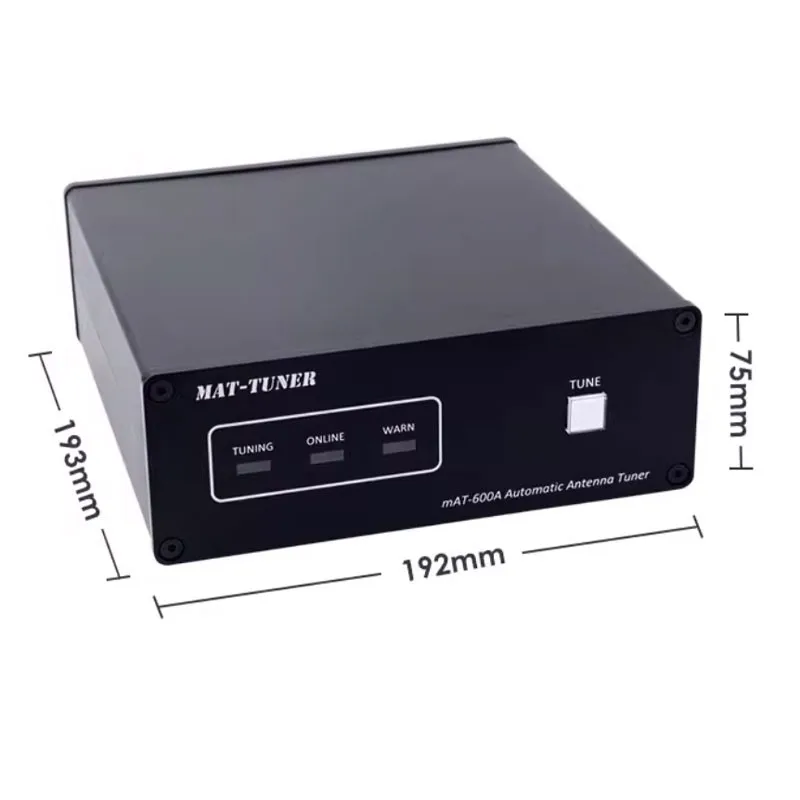 mAT-600A 1.8-500MHz 600W SSB 단파 라디오용 고출력 범용 자동 안테나 튜너 DC12-14V