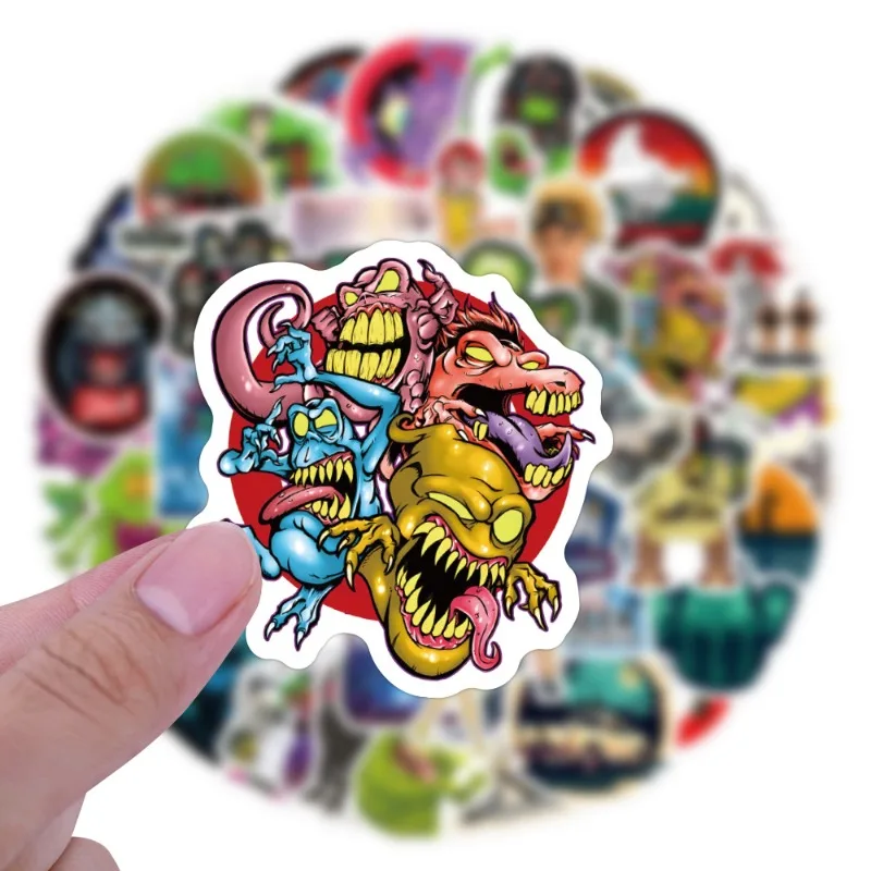 60 قطعة من ملصقات جرافيتي Ghostbusters حقيبة كوب ماء جيتار سيارة سكوتر قرطاسية الهاتف المحمول شارات تزيين ذاتية الصنع