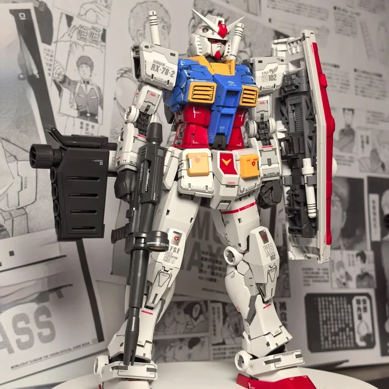 

【IN STOCK】FAT CAT Model RX-78-2 2.0 MG 1/100 Assembly Model Kit Special RG Enlarged Version Action Figure Plastic Model Toy