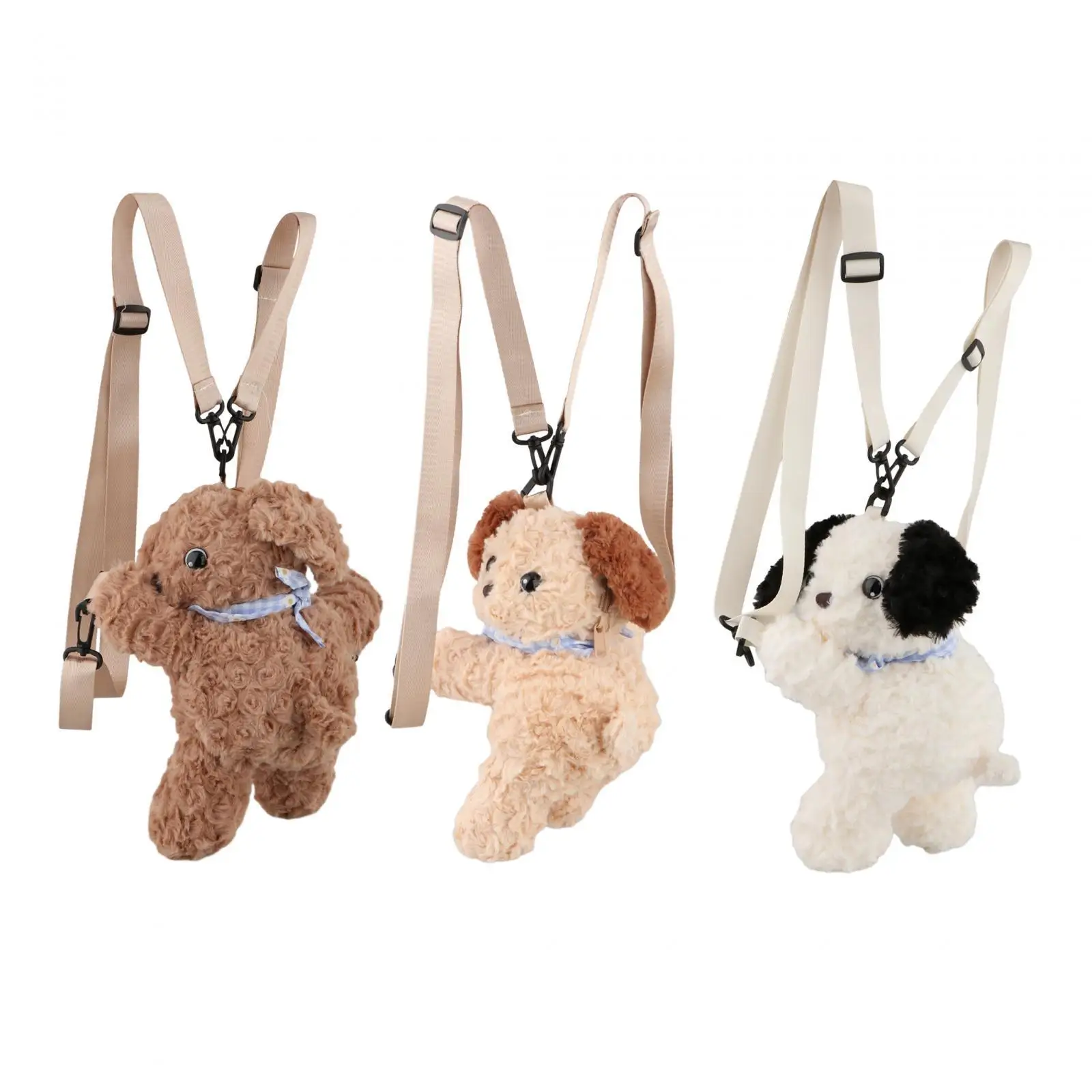 

Dog Crossbody Bag Plush Dog Backpack Novelty Puppy Bag Stuffed Animals Backpack for Pet Lovers Adults Child Women Birthday Gift