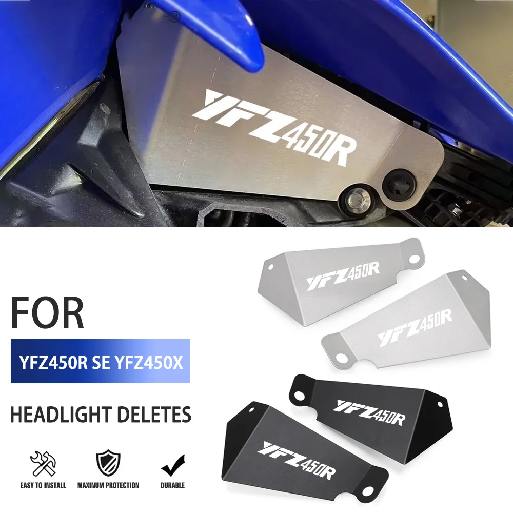 2023 2024 ATV Accessories Motorcycle Headlight Deletes Guard For Yamaha YFZ 450R SE YFZ450R SE 2009 2010-2024 YFZ450X 2010 2011