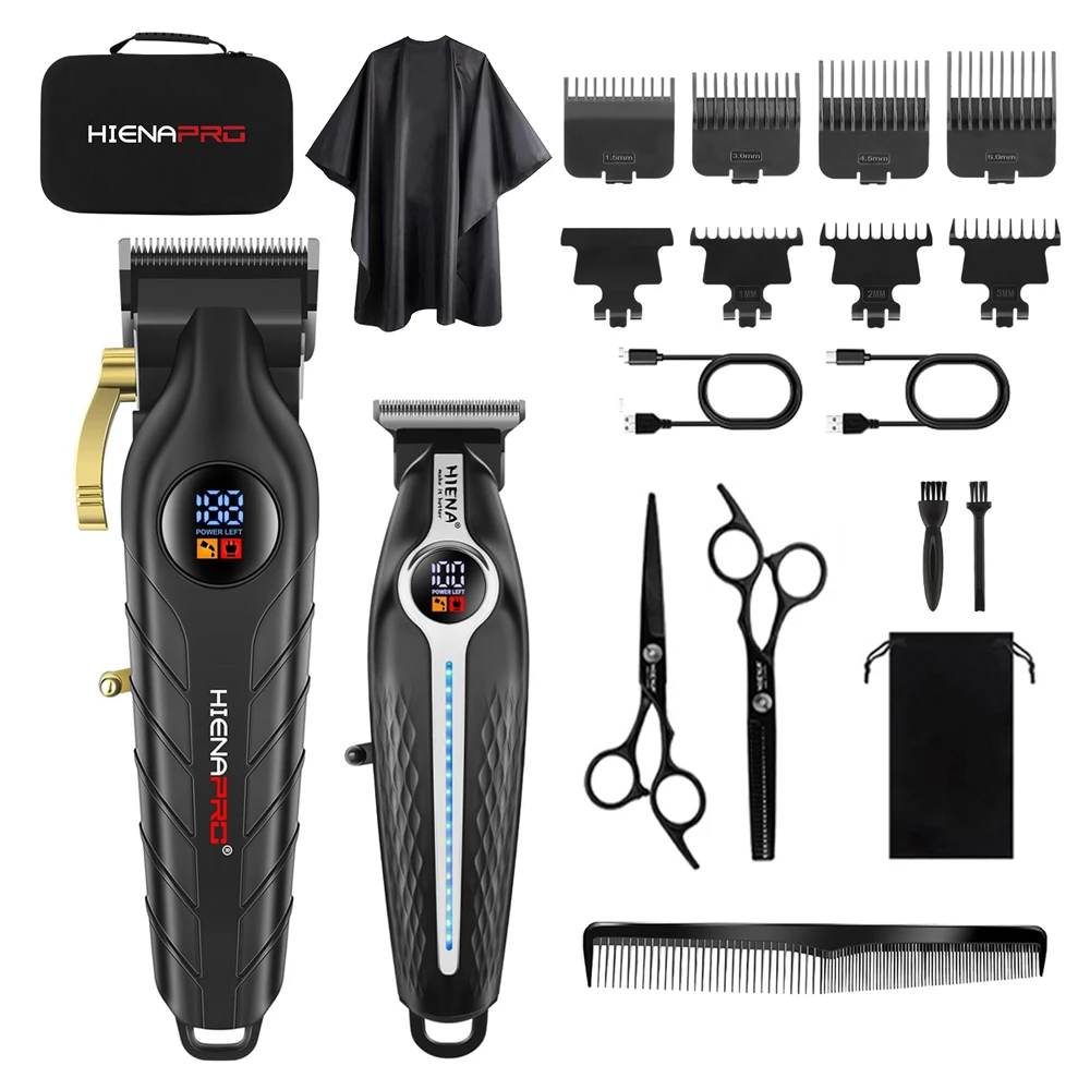 

Professional Electric Hair Clipper and Shaver Set for Barber Men Hair Trimmer Electric Shaver Hair Cut Maching set self-cutting