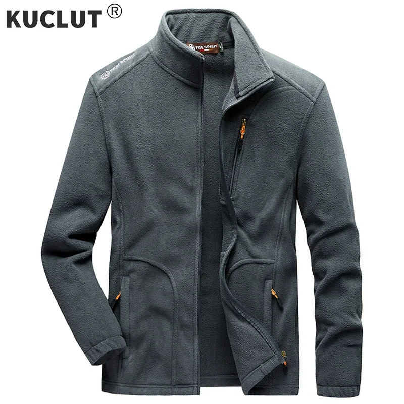 

Men Big Size Winter Outdoor Polar Fleece Multi-pocket Full Zip Military Tactical Warm Hiking Ski Camping Soft Fleece Coat