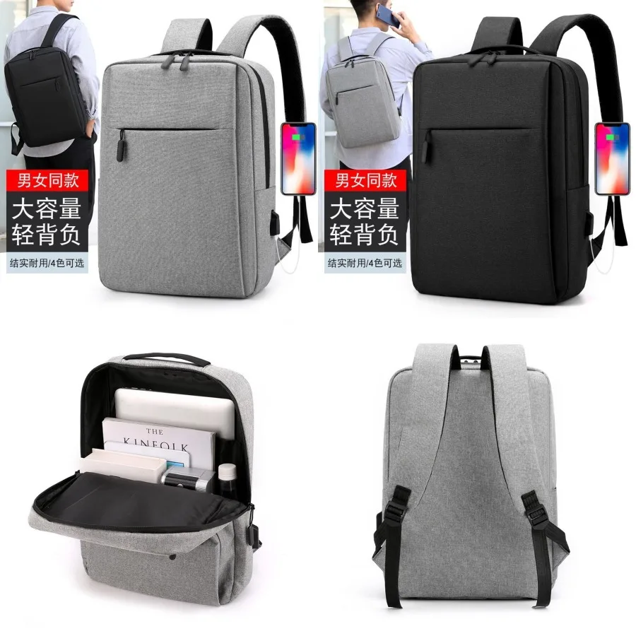 

【New style】16-inch laptop backpack logo printable USB casual computer travel large capacity backpack for women