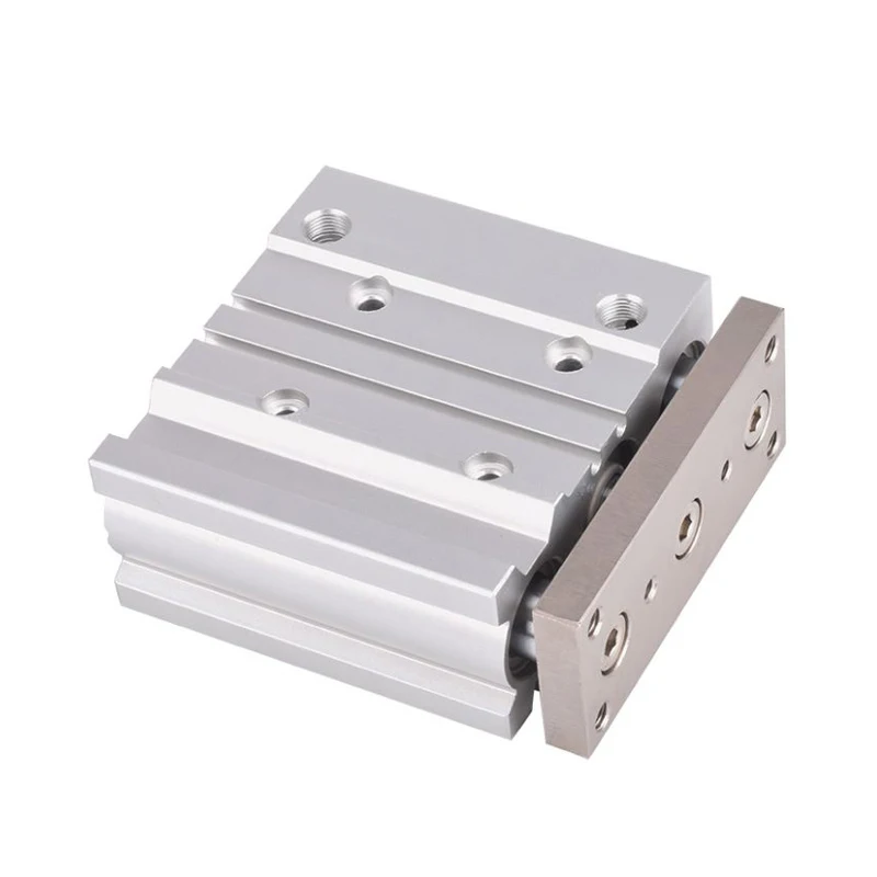 MGPL16 Stroke 10-125 Compact Pneumatic Air Cylinder with Guide Rod MGPL16-10 MGPL16-20 MGPL16-40 MGPL16-80 MGPL16-125