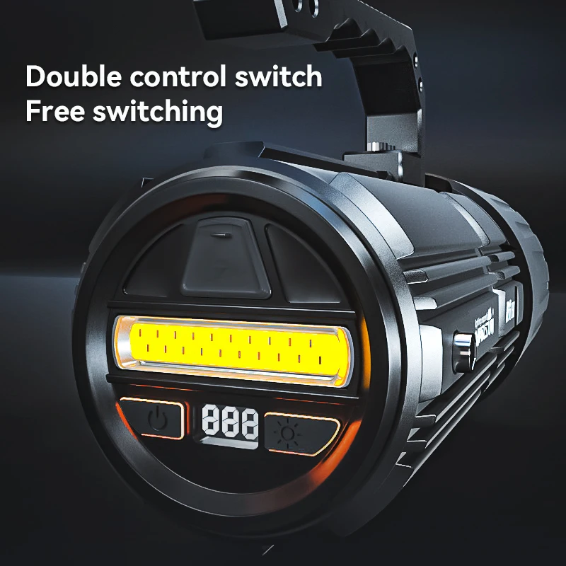 JG150 6063 Aluminum Alloy 15000 Lm Durable Strength Flashlight IP55 Search and Rescue Light Cup 5V 2A Flashlight