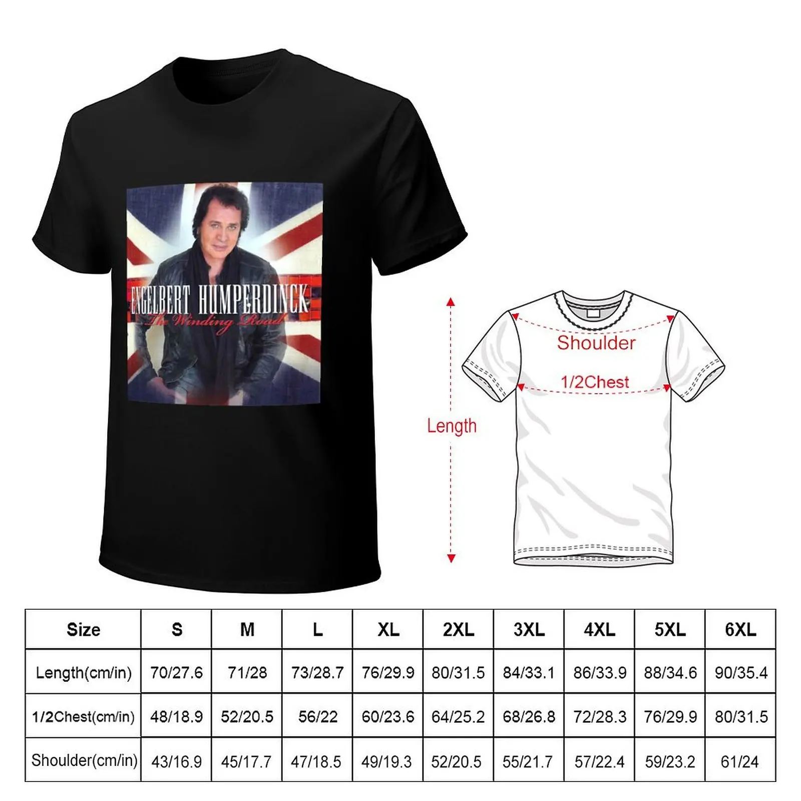 Engelbert country rock singer T-Shirt Active Wear Sports T-Shirt for Men