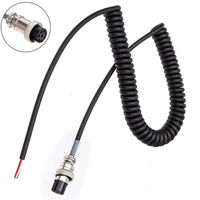 8 Pin Handheld Speaker Mic Microphone Extension Cable for Alinco Radio EMS-57 EMS-53 DX-SR8T SR8E 77T DR-620 Accessories
