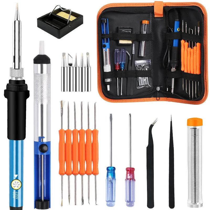 

Electric soldering iron set 110V/220V 60W temperature regulating internal heating soldering iron soldering aid kit set