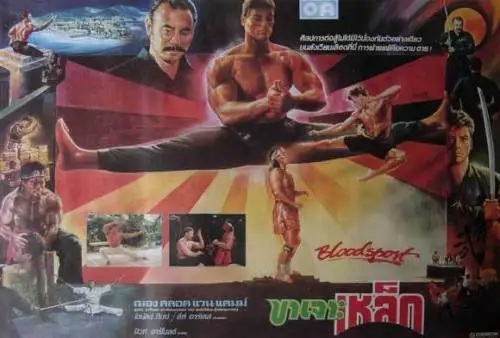 BLOODSPORT Movie Jean-Claude Van Damme Leah Ayres Roy Chiao Donald SILK POSTER Wall painting