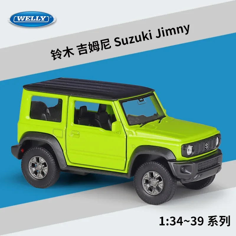 

WELLY 1:36 Suzuki Jimny модель автомобиля из сплава под давлением Статические украшения демонстрационные предметы коллекционные предметы игрушечный автомобиль подарок B743