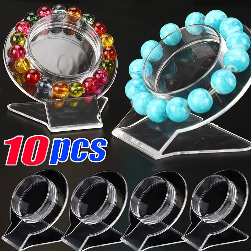 Transparent Bracelet Stand Acrylic Hand Chain Bracelet Display Base 10pcs Crystal Bracelet Jade Ware Ornaments Market Show Props