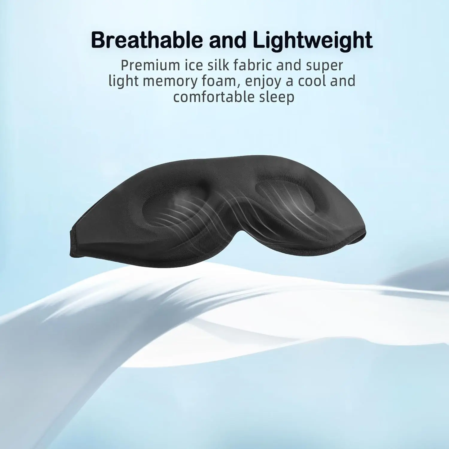 Sleep Mask for Side Sleeper Women Men, Eye Mask for Sleeping Light Blocking, 3D Contoured Cup Sleeping Mask, Soft Breathable Sle - view 5