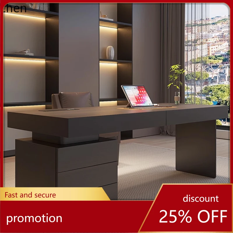 

HT minimalist light luxury desk high-end study living room office high-end computer desk writing desk