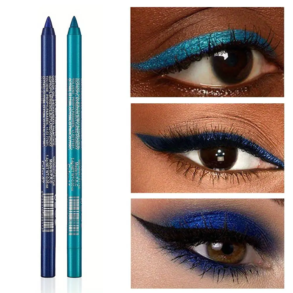 Żelowy eyeliner w pisaku z efektem perłowego brokatu, wielofunkcyjny, cień do powiek i eyeliner w jednym, długotrwały makijaż, gładki, perłowy.