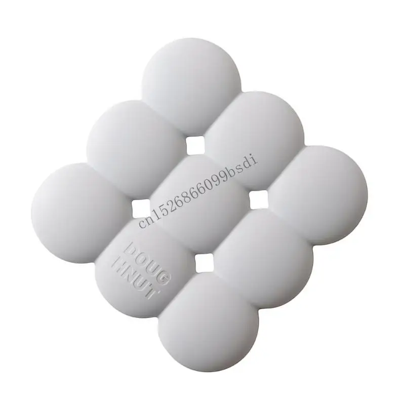 

Silicone Hot Pad Doughnuts Set Heat Resistance For Countertops Grilling Camping Dinnerware