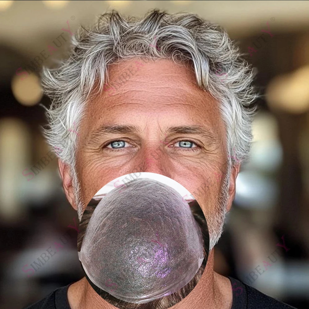 

Ультратонкий парик 0,02 мм, натуральный черный, плотность 80% человеческих волос, блондинка, серый, коричневый, 550 # Супер необнаружимый протез Microskin Vloop