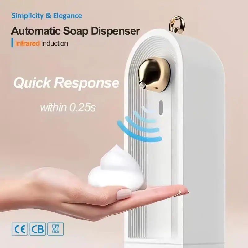 

320 мл новый настенный автоматический сенсорный дозатор мыла электрическая многофункциональная стиральная машина для ручной пены с разделением воды и жидкости