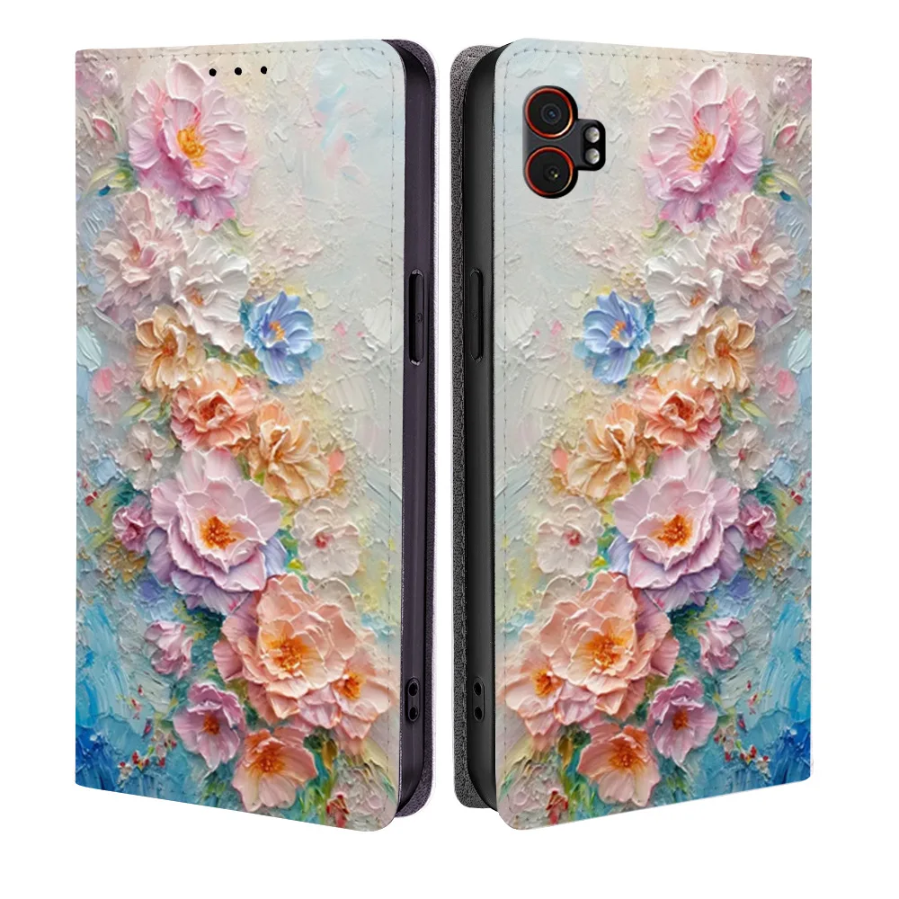 

Colorful Leather Magnetic Flip Phone Cover for Tecno Camon 40 30 20 19 Pro/Pova 6 7 Ultra with Built-in Wallet Card Case Slots