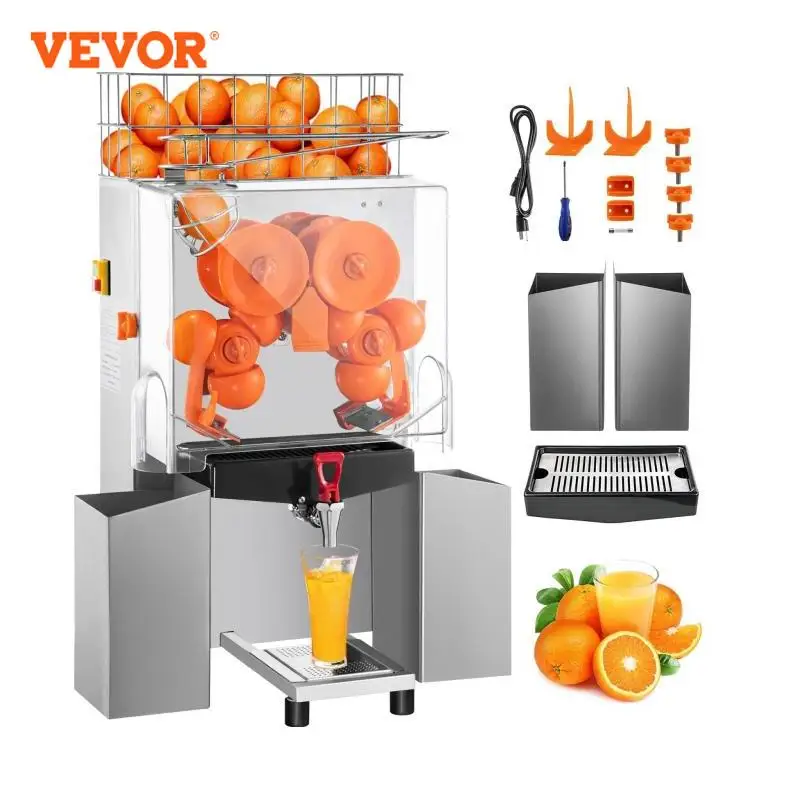 VEVOR Electric Orange Juice Machine Efficient Squeezing Portable Juicer Blender Fresh Food Mixer Squeezer for Home Commercial