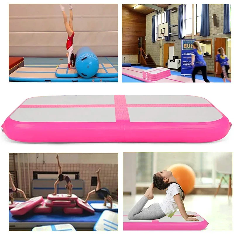 Indoor Children's Gym Mat 100x60x10cm Air Track Inflatable Gymnastics Mat Tumbling Gym Yoga Floor Training Mattress