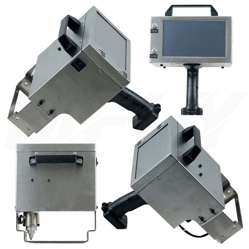 

Handheld lithium battery touch screen Electric marking machine range 90x30mm With electromagnet
