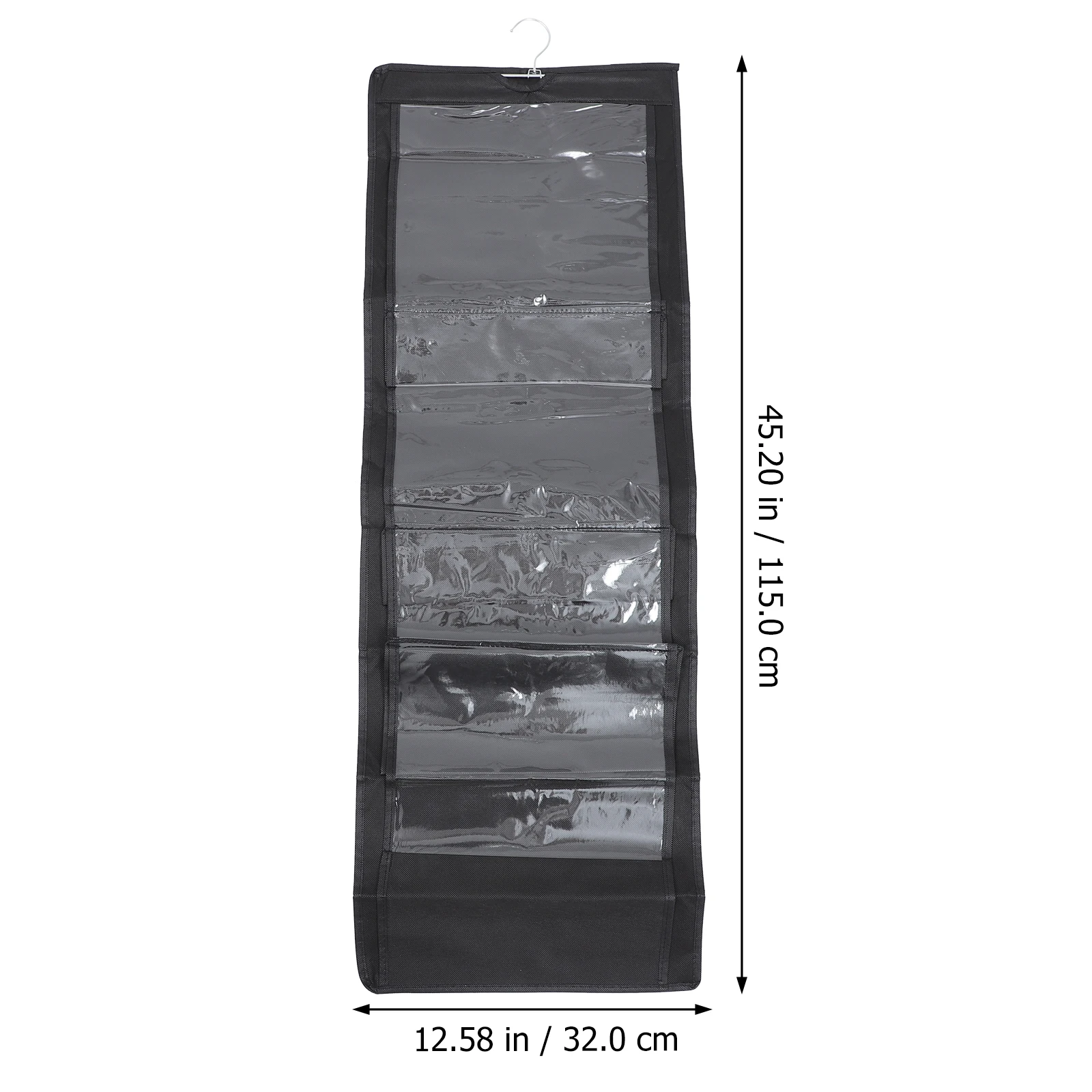 

Hanging H ganizer 8 Compartments Wardrobe Closet Purse Holder Tote Box Hanging ganizer Storage Clear Slot PVC Non