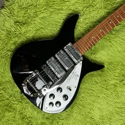 Free Shpping 325 Electric Guitar With Tremolos System Bridge Black Color High Quality Guitarra