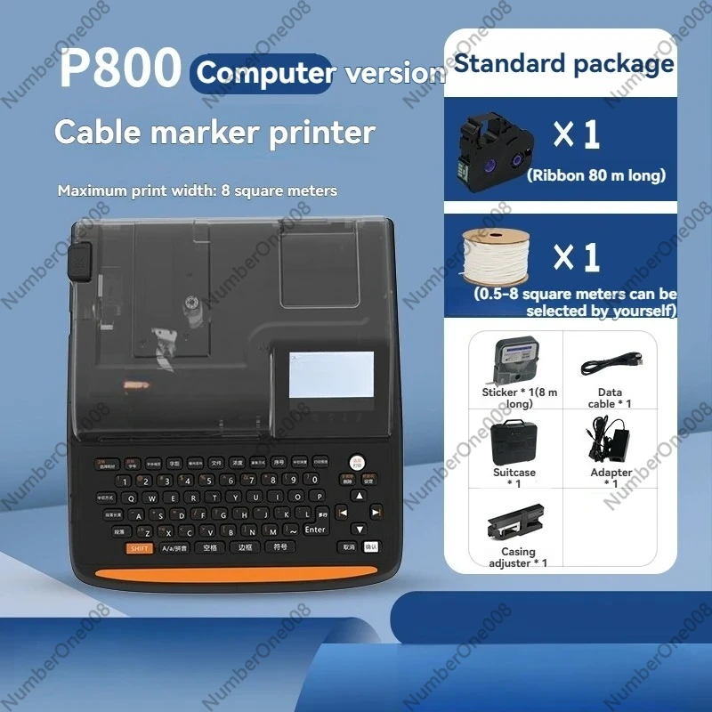 Tube Printer Wire Number Machine Label Printer Ribbon Sticker Automatic Electronic Heat Shrink for Cable ID
