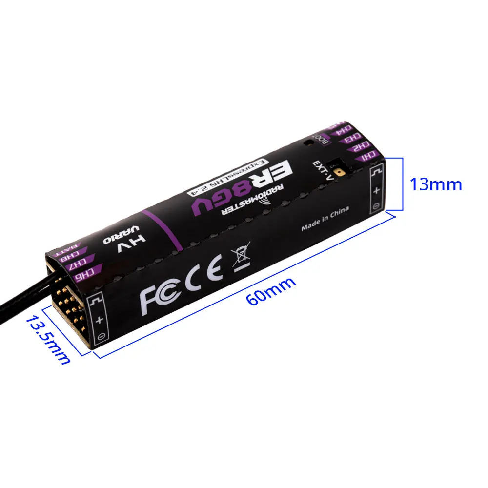 Radiomaster ER8GV 8CH PWM CRSF ExpressLRS Empfänger