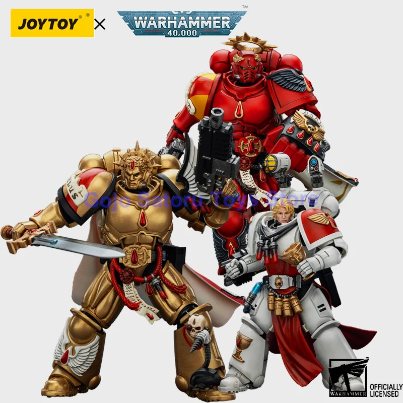 

JOYTOY Warhammer 40K Action Figure Blood Angels Captain Heavy bolt pistol Sanguinary Priest Joint Movable Figurine Model Toys