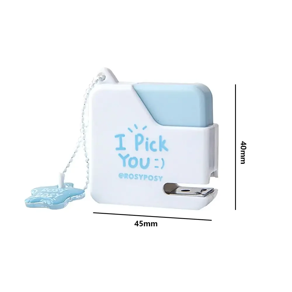 Color Mini Portable Stapler With 40pcs No.10 Staples Paper Binding Machine Bookbinding Machine Office School Binding Supplies