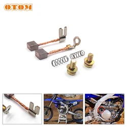OTOM motocicleta 2022 Motor de arranque cepillo de carbono reparación juego de terminales de cable limpio para YAMAHA YZ250F YZ450FX WR250F WR250FK WR450F